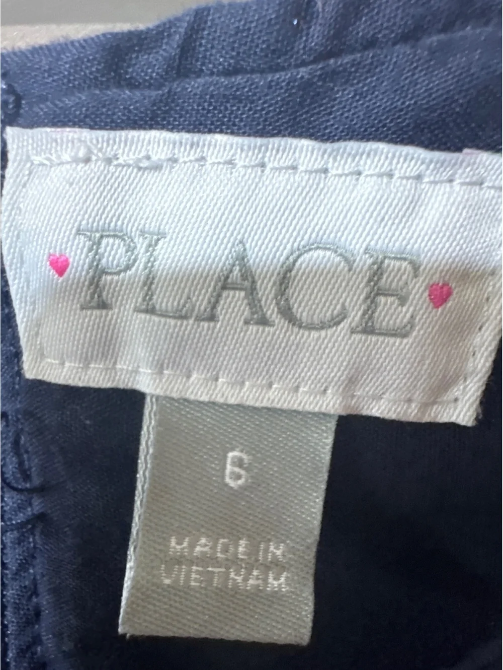 The Children's Place Navy Blue Pleated School Dress Size 6 - Classic and Comfy!